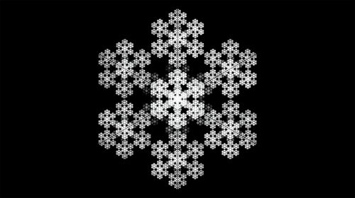 fractal snowflake design