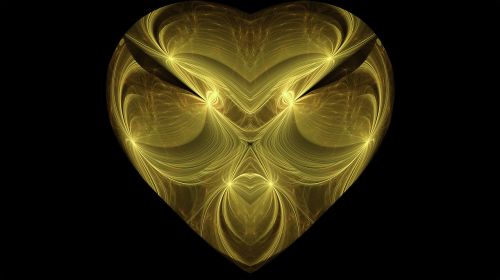 fractal heart gold