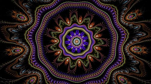 fractal vintage colorful
