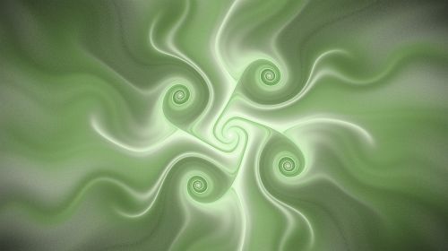 fractal green white