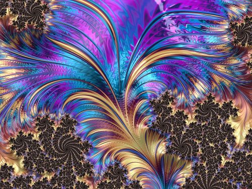 fractal feather swirl