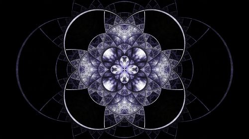 fractal blue denim