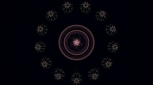 fractal flowers pattern