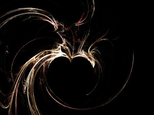 fractal heart background