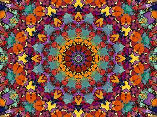 fractal kaleidoscope mandala