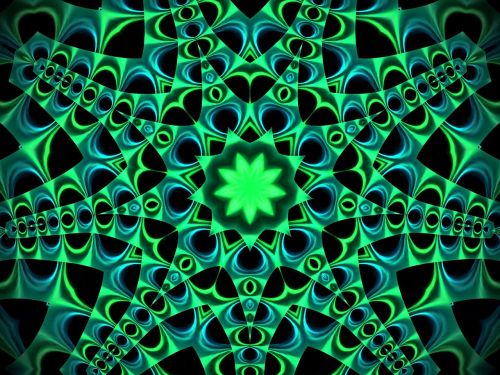 fractal green texture
