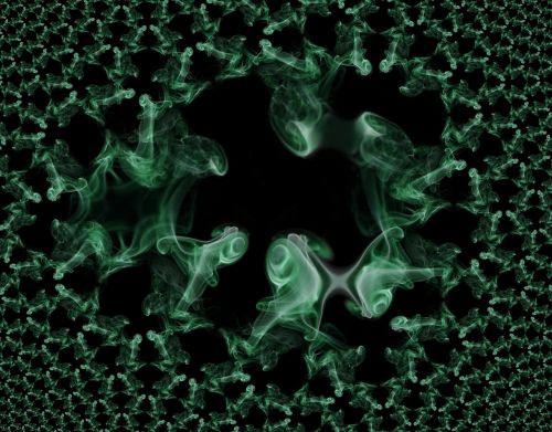 fractal smoke green