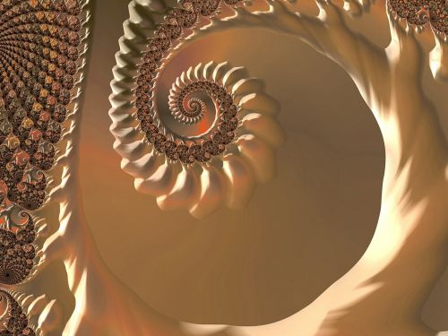 fractal snail pastel