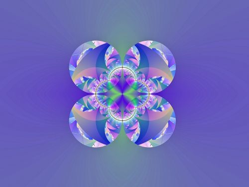 fractal blue fantasy