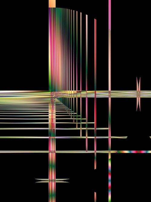 fractal digital art multi colors
