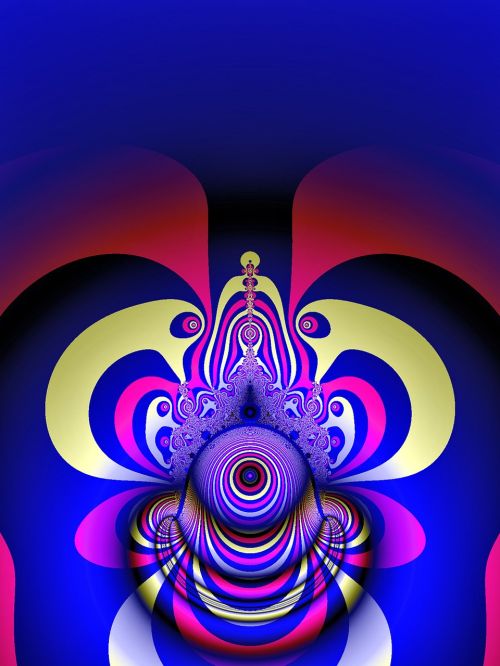 fractal abstract clown digital