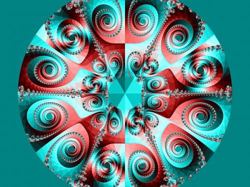 fractal art design colorful