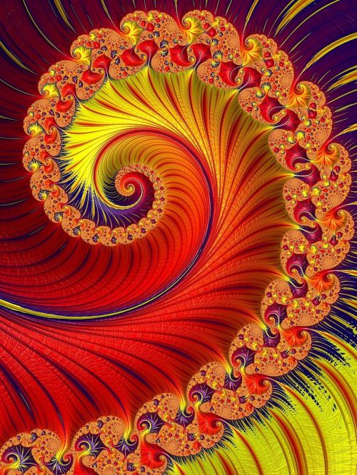 fractal art spiral mathematics