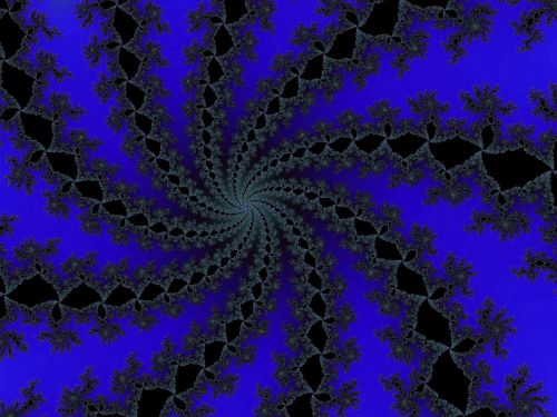 Fractal Background With Spirals