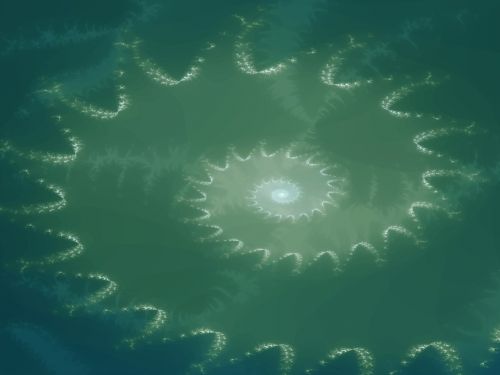 fractals background green