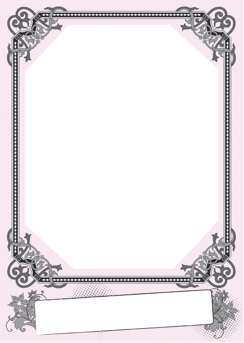 frame pink vector