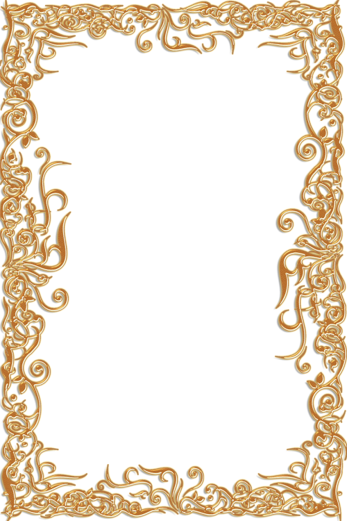 frame ornate gold
