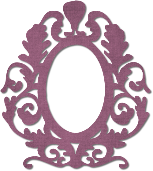 frame burgundy ornate