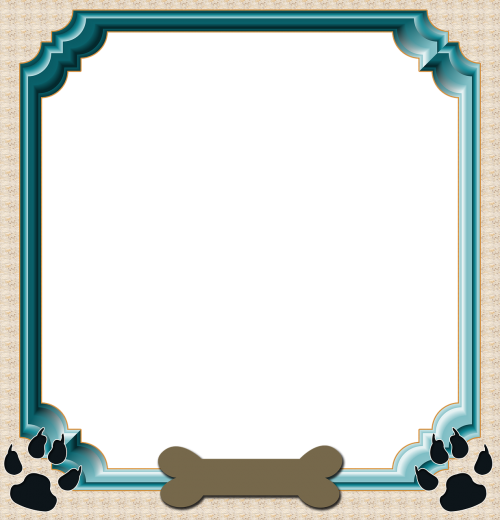 frame scrapbook dog frame