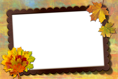 frame photo frame autumn leaf