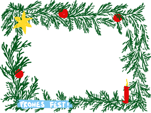 frame cartoon xmas