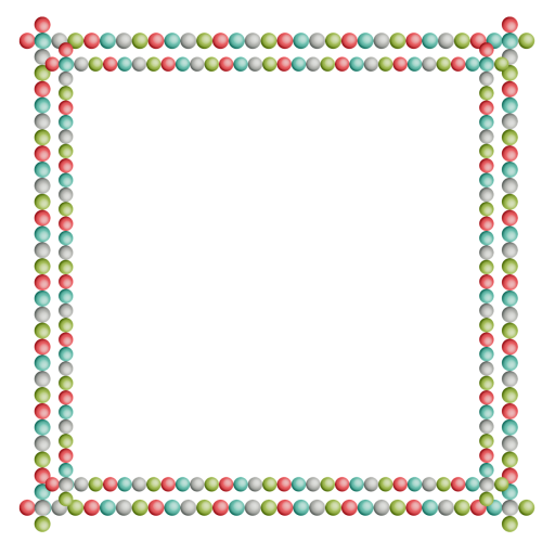 frame colored balls square