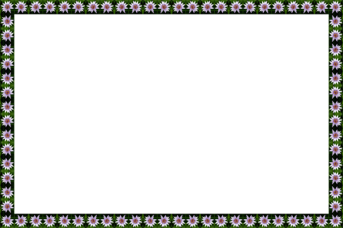 frame border flowers