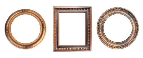 frame carved round