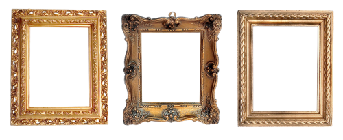 frame carved gold