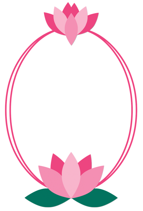frame flower lotus