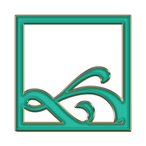 frame  monogram  blue