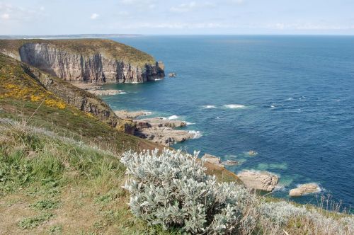 france brittany rocky coast