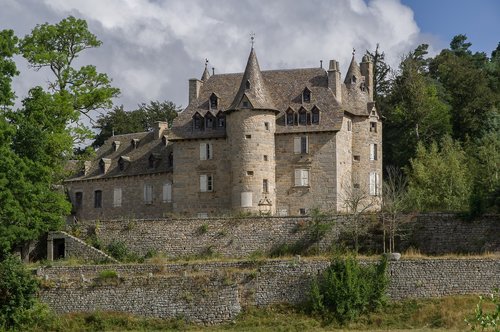 france  lozère  castle