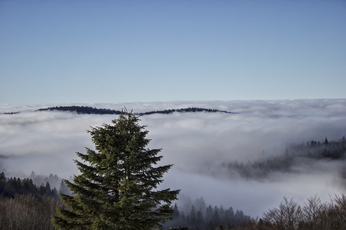 france  winter  clouds