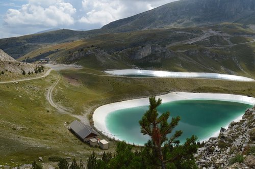 france  mountain lake  nature