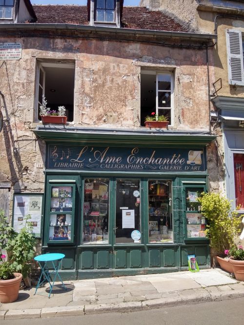 france bookshop old house