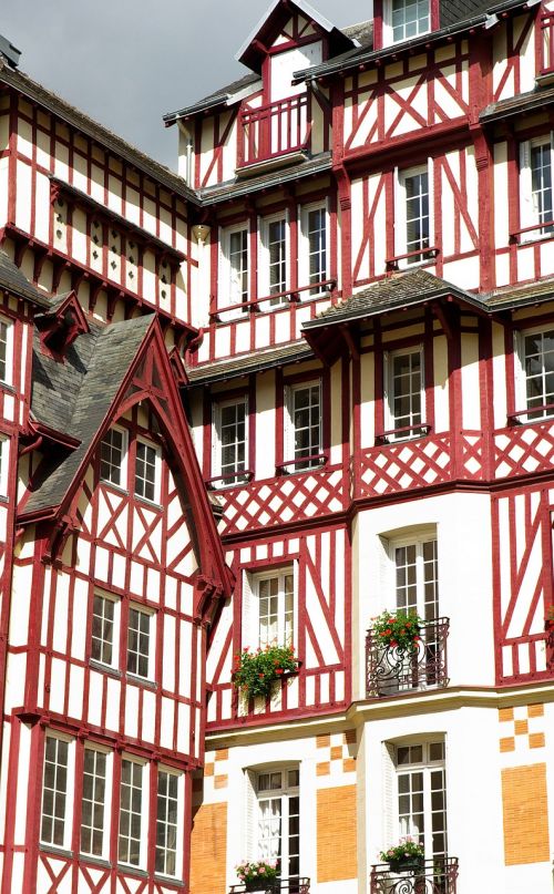 france normandy timbered houses