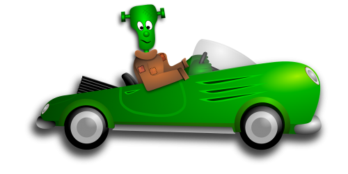 frankenstein halloween automobile
