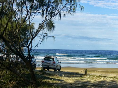 fraser island beach landscape