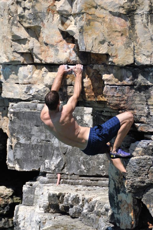 free climbing rock climb