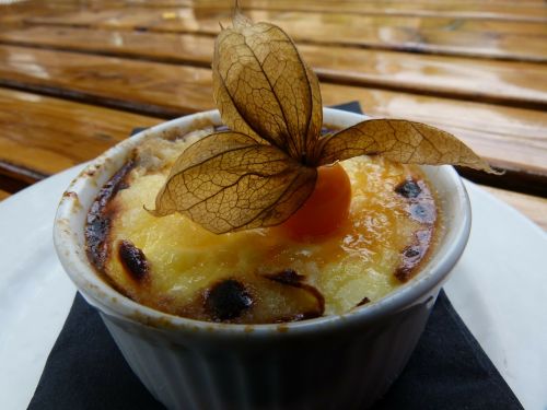 french creme brulee food