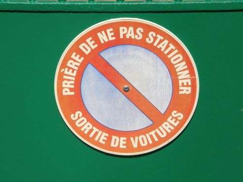 french sign danger