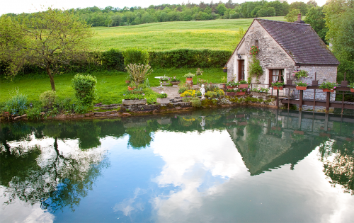 french countryside pond