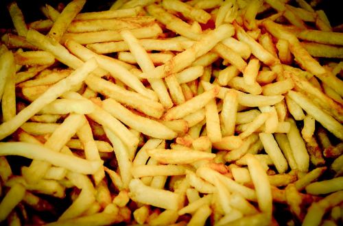 french fries eating fastfood