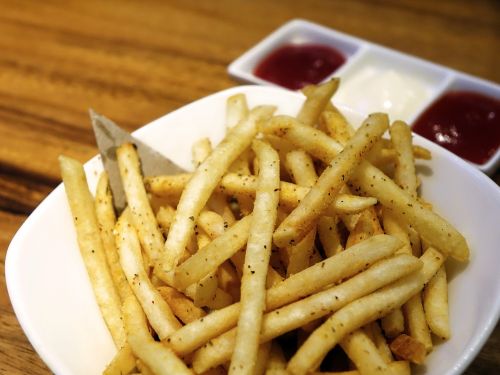 french fries fried potato snack