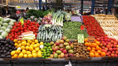 fresh vegetables market