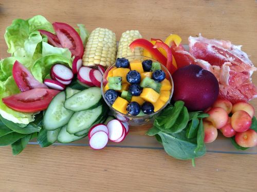 fresh salad vegetable fruit
