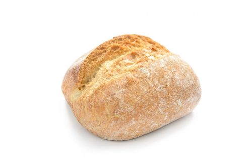 fresh bread eating bread