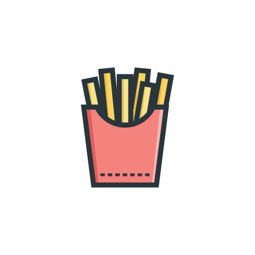 friench fries food glass