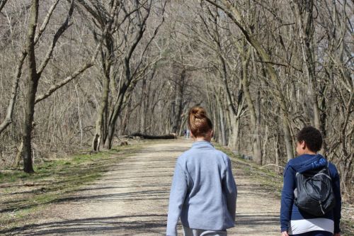 Friends Starting On The Path